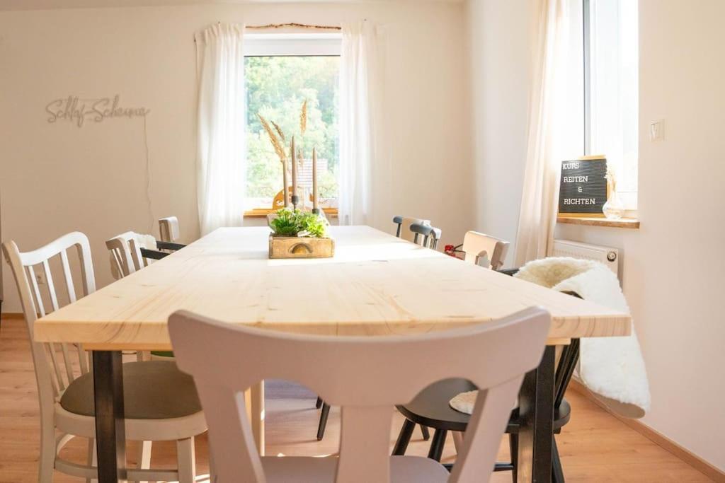 Schlaf-Scheune Auf Islandpferdehof Im Gruenen Steinau an der Straße Exterior photo